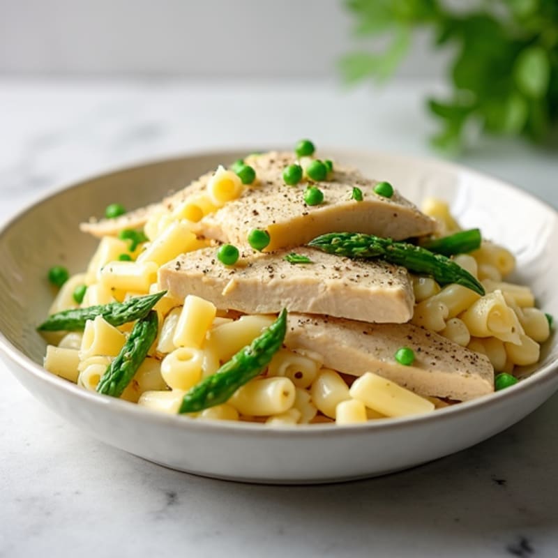 Creamy Chicken Alfredo with Garden Vegetables