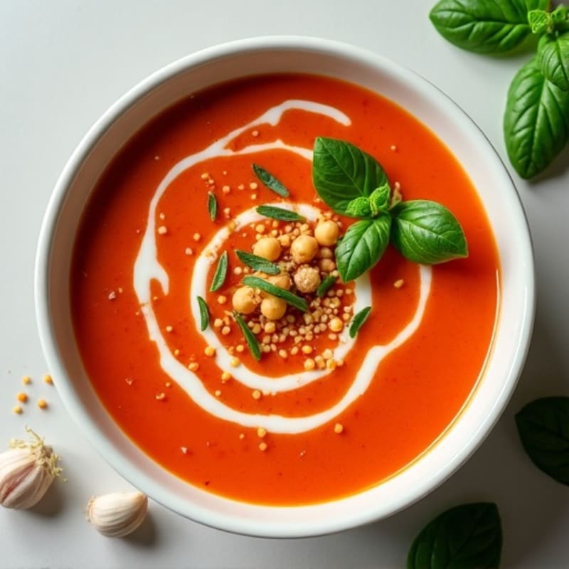 Creamy Roasted Tomato Basil Soup