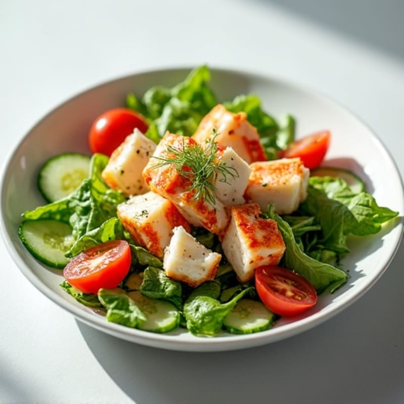 Chilled Lemon Herb Lobster Salad with Crisp Greens