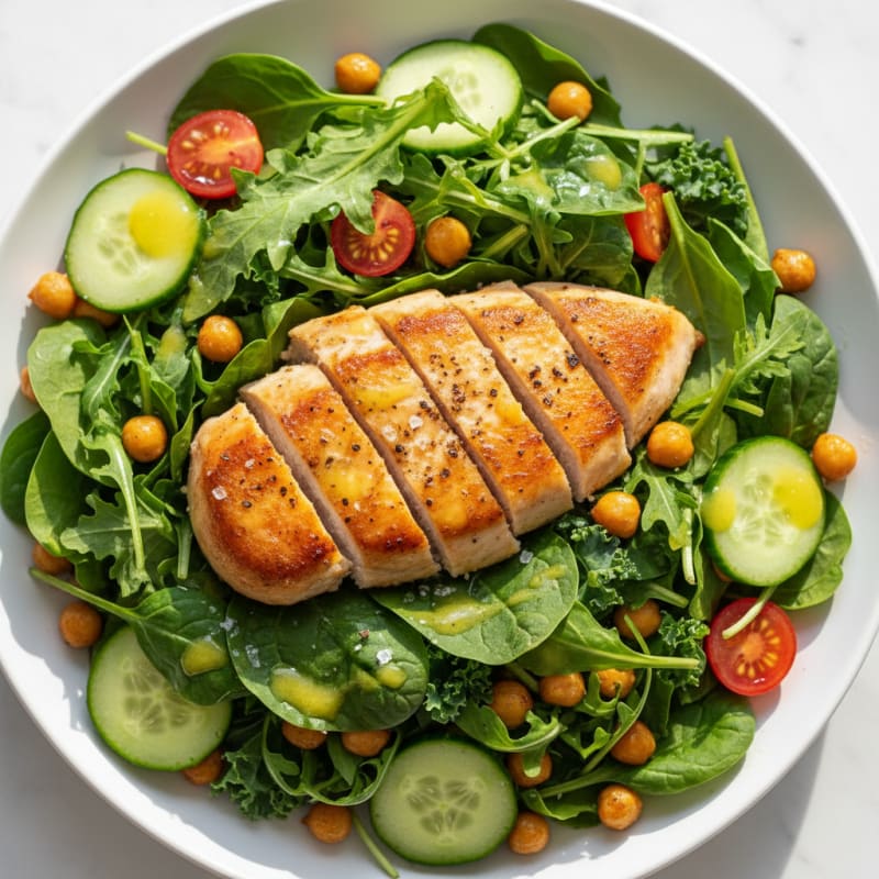 Vibrant Garden Greens with Lemon Vinaigrette