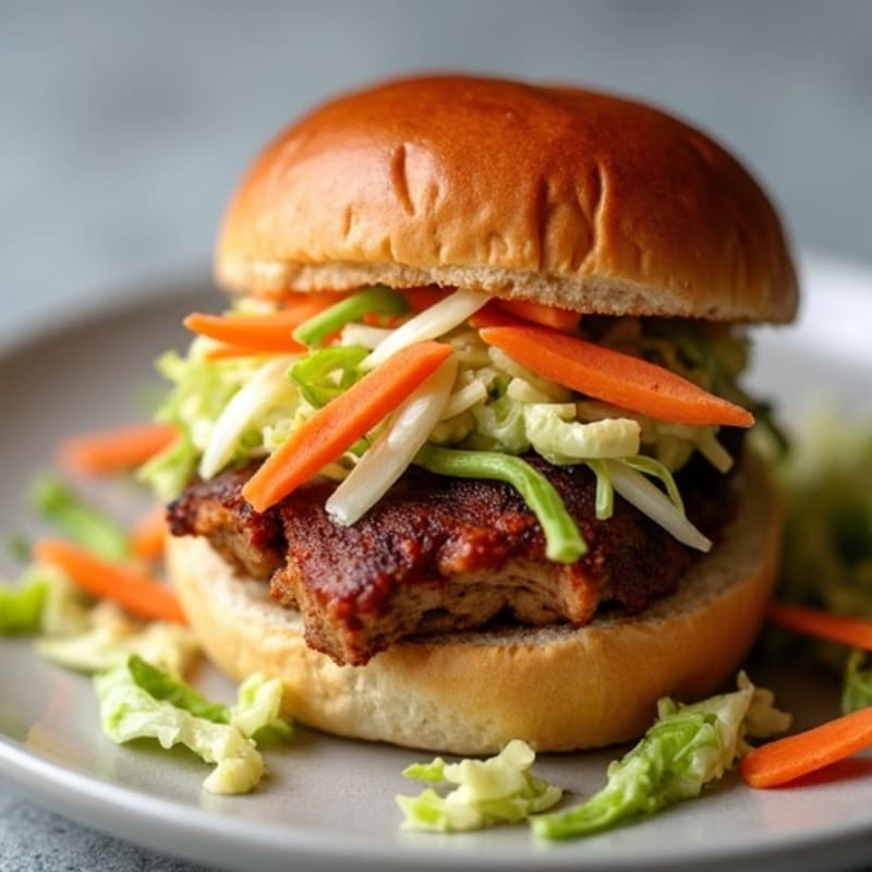 Tender Slow Cooked Pulled Pork Sliders with Fresh Slaw