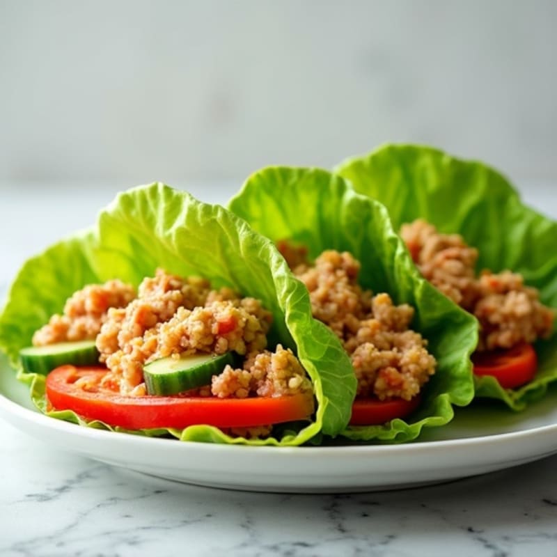 Spicy Tuna Lettuce Wraps