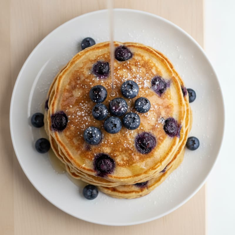 Blueberry-Almond Flour Pancakes