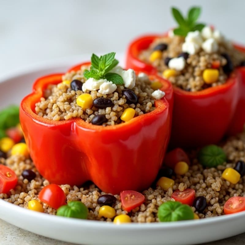 Zesty Quinoa Stuffed Peppers