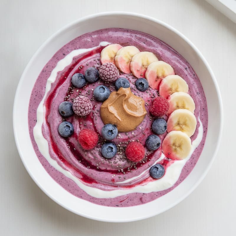 Berry Banana Protein Power Shake