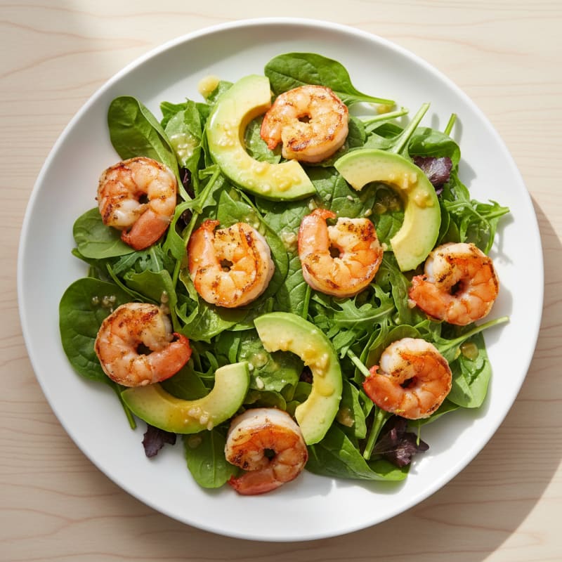 Grilled Shrimp and Avocado Salad with Lemon Vinaigrette