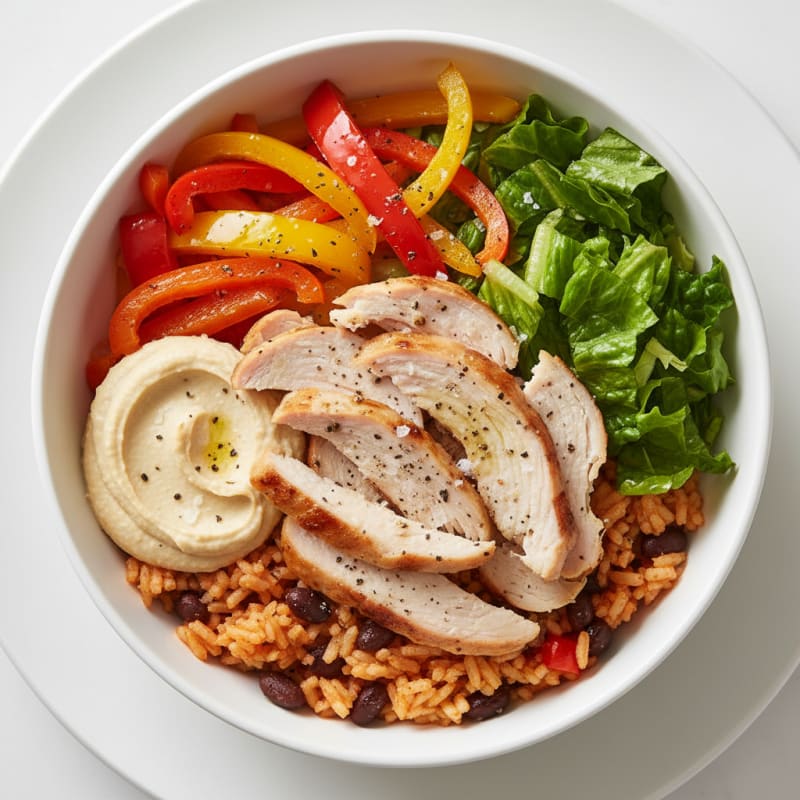 Bell Pepper Turkey and Rice Bowl