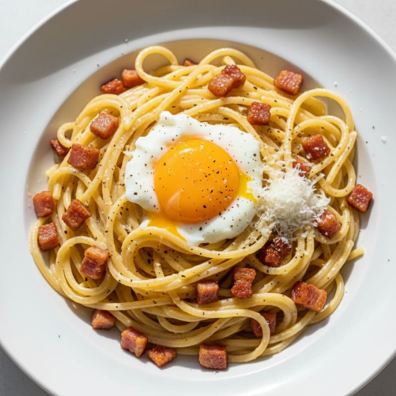 Classic Carbonara with Pancetta and Egg