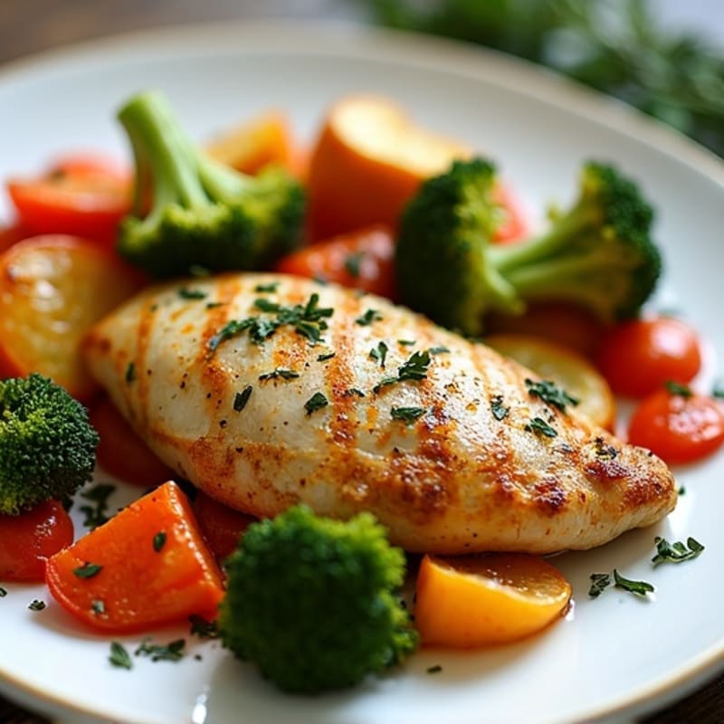 Sheet Pan Lemon Herb Chicken with Crispy Roasted Vegetables