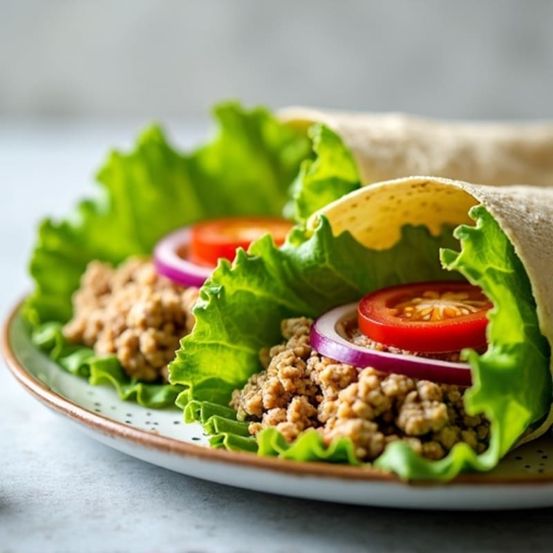 Creamy Avocado Turkey Lettuce Wrap