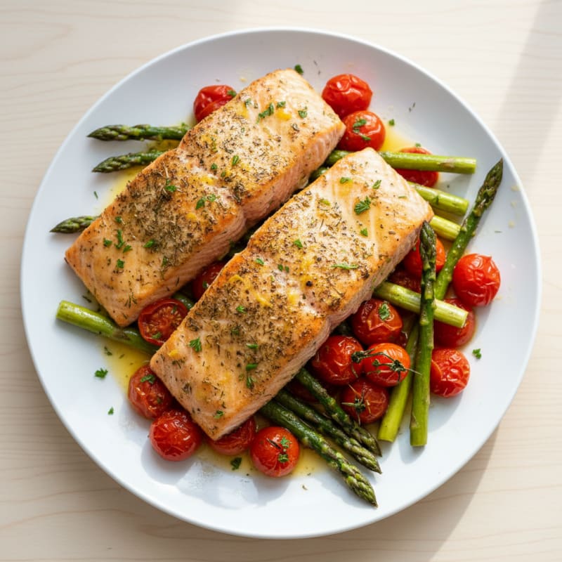 Golden Lemon-Herb Grilled Salmon