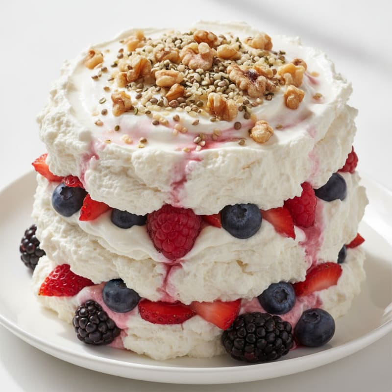 Greek Yogurt Protein Parfait with Mixed Berries