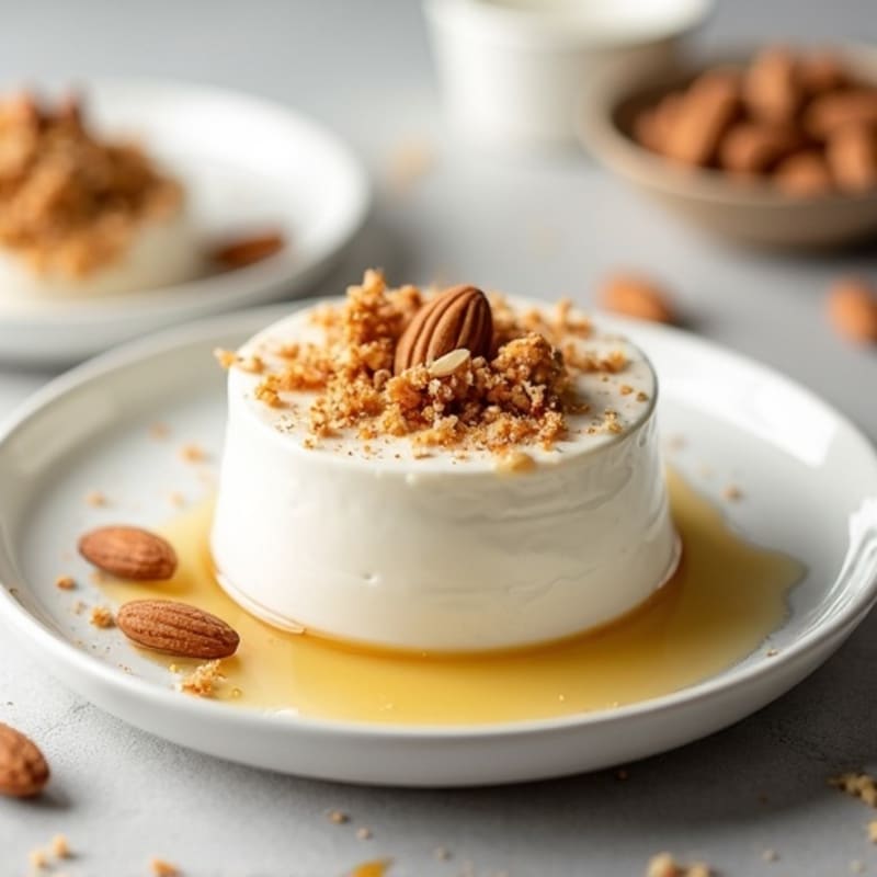 Protein Cardamom Yogurt Mousse with Toasted Almonds