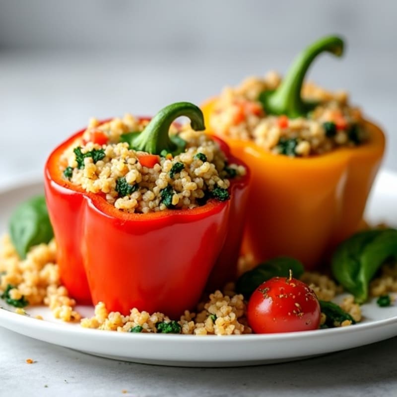 Hearty Lean Ground Turkey Stuffed Bell Peppers