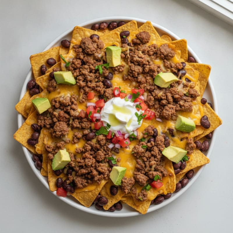 Loaded Beef Nacho Platter