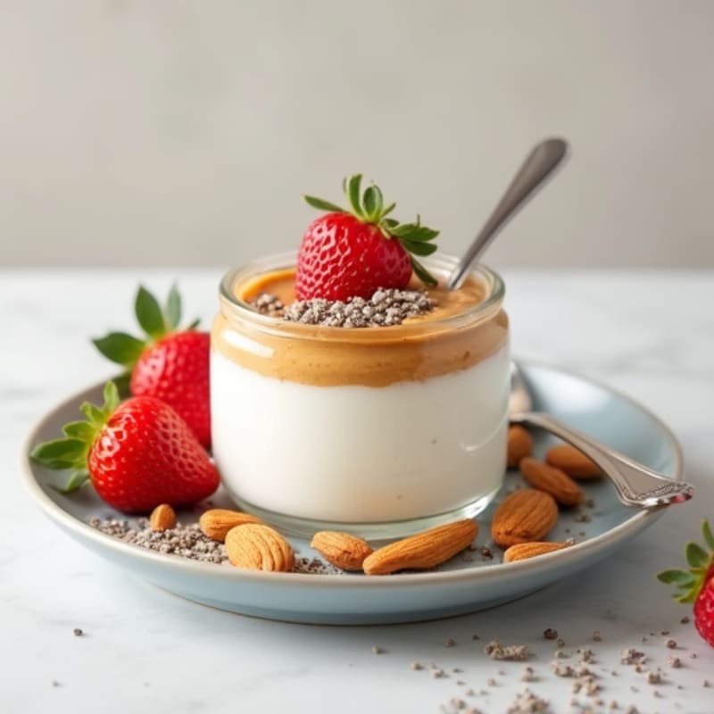 Greek Yogurt with Almond Butter and Chia Seeds