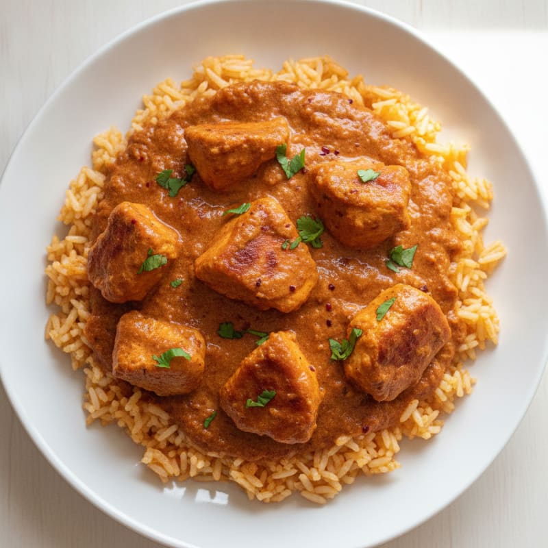 Spiced Butter Chicken with Basmati Rice
