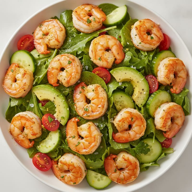 Lemon-Herb Shrimp and Avocado Salad