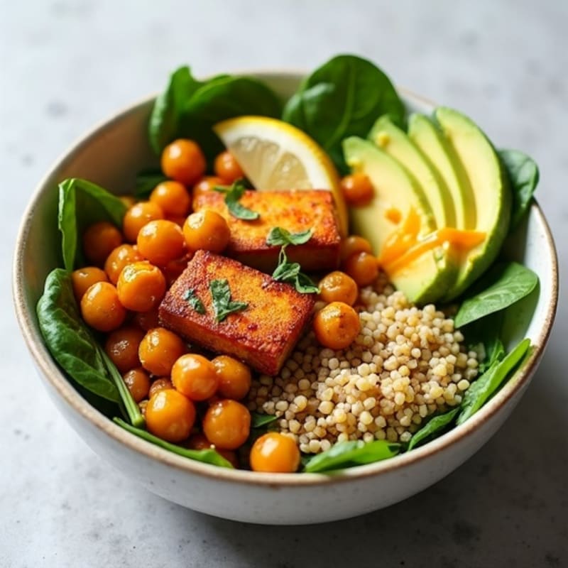 Crispy Roasted Chickpea Buddha Bowl