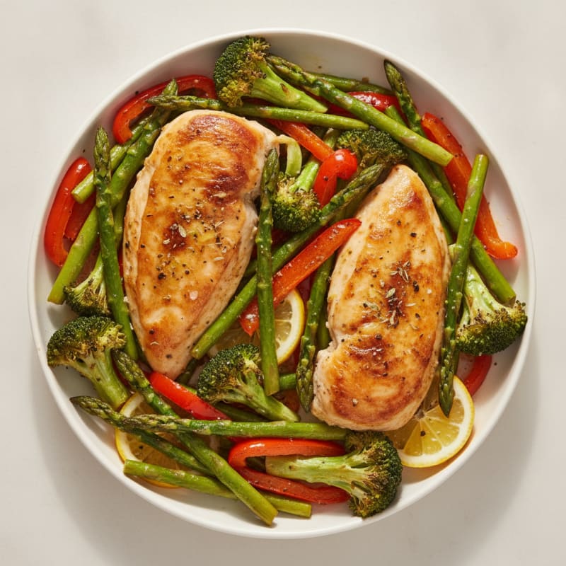 Sheet Pan Lemon Herb Chicken and Veggies