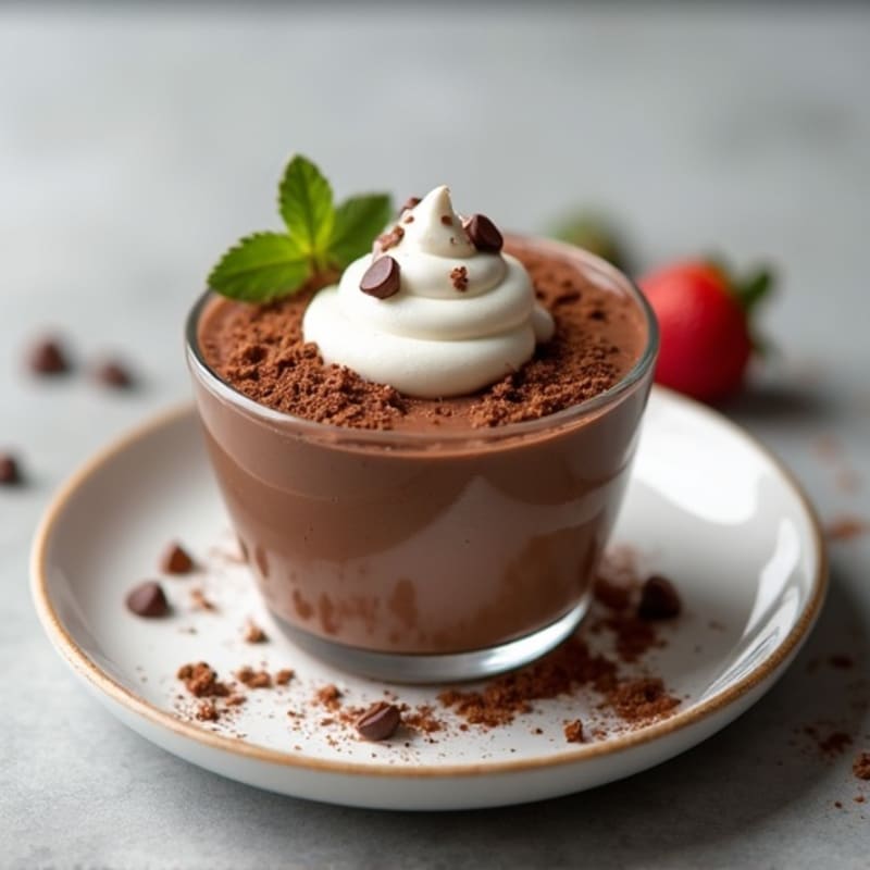 Silky Chocolate Protein Pudding with Greek Yogurt