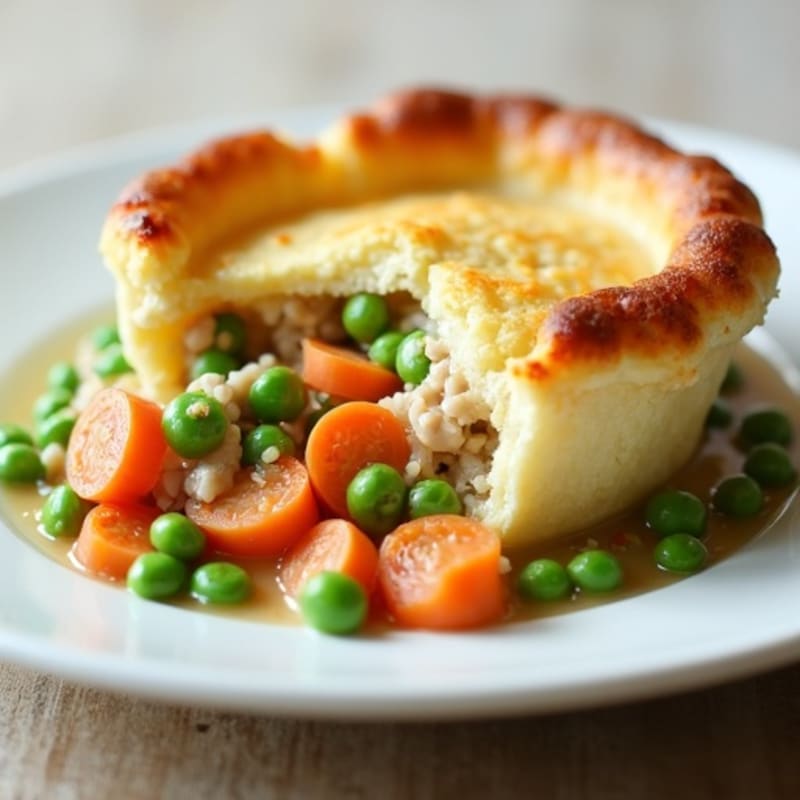 Creamy Cauliflower-Crusted Turkey Pot Pie