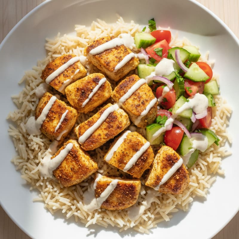 Chicken Shawarma Rice Bowl