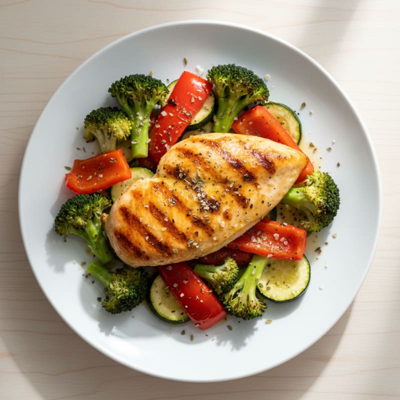 Zesty Grilled Chicken and Roasted Vegetables