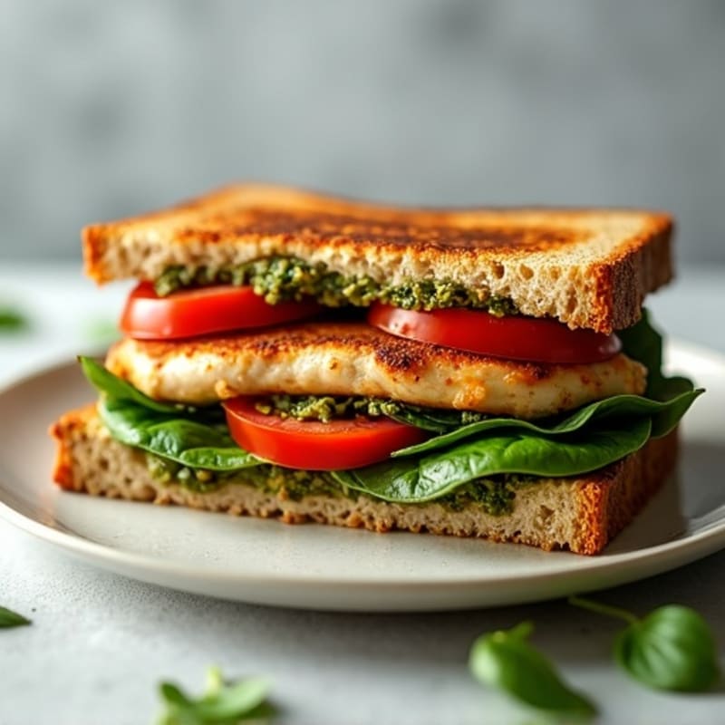 Grilled Chicken Pesto Sandwich