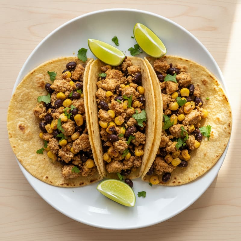 Black Bean and Corn Tacos