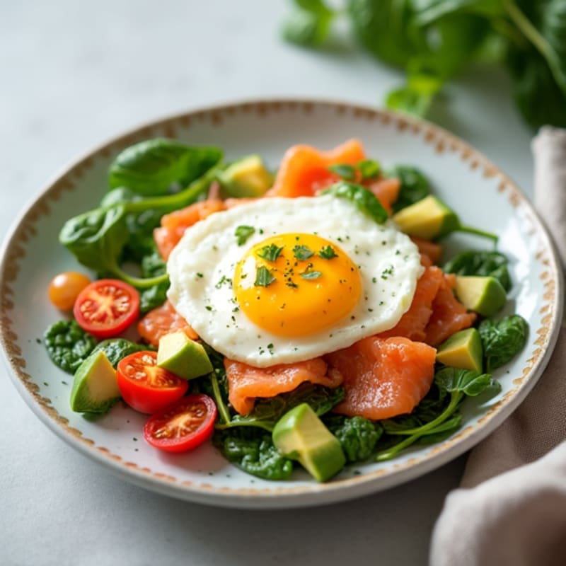 Smoked Salmon Scramble with Creamy Cottage Cheese