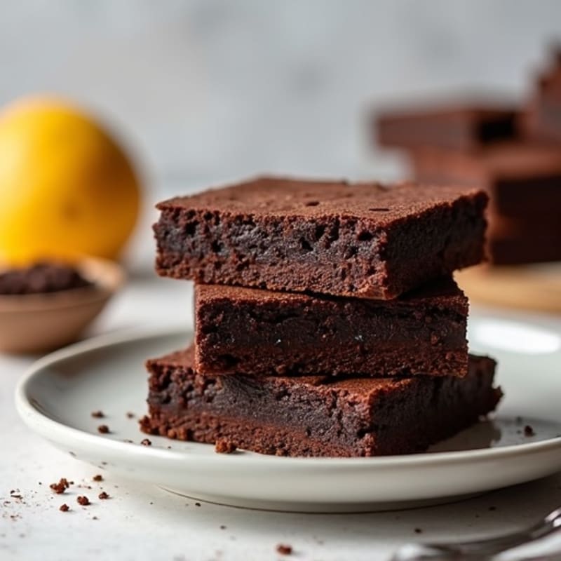Protein-Rich Dark Chocolate Black Bean Brownies