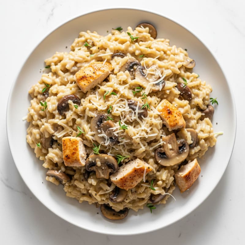 Creamy Mushroom and Parmesan Risotto