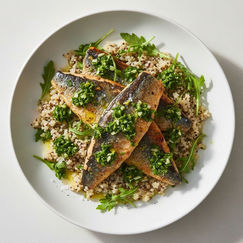 Pan-Seared Sardines with Lemon-Herb Gremolata