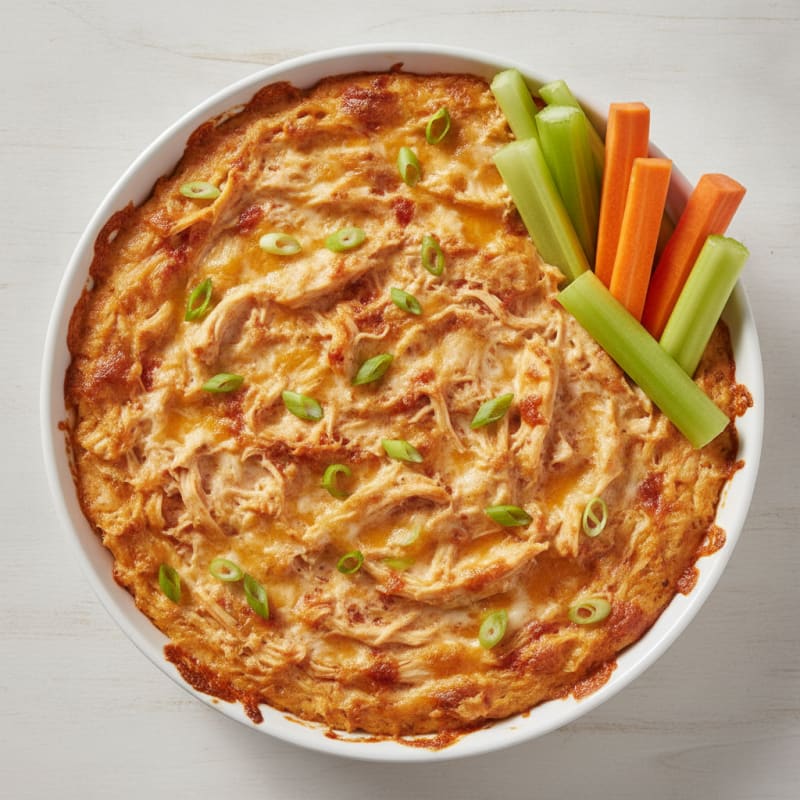 Creamy Buffalo Chicken Protein Dip