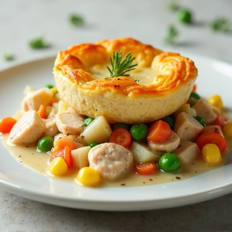 Hearty Crustless Chicken Pot Pie