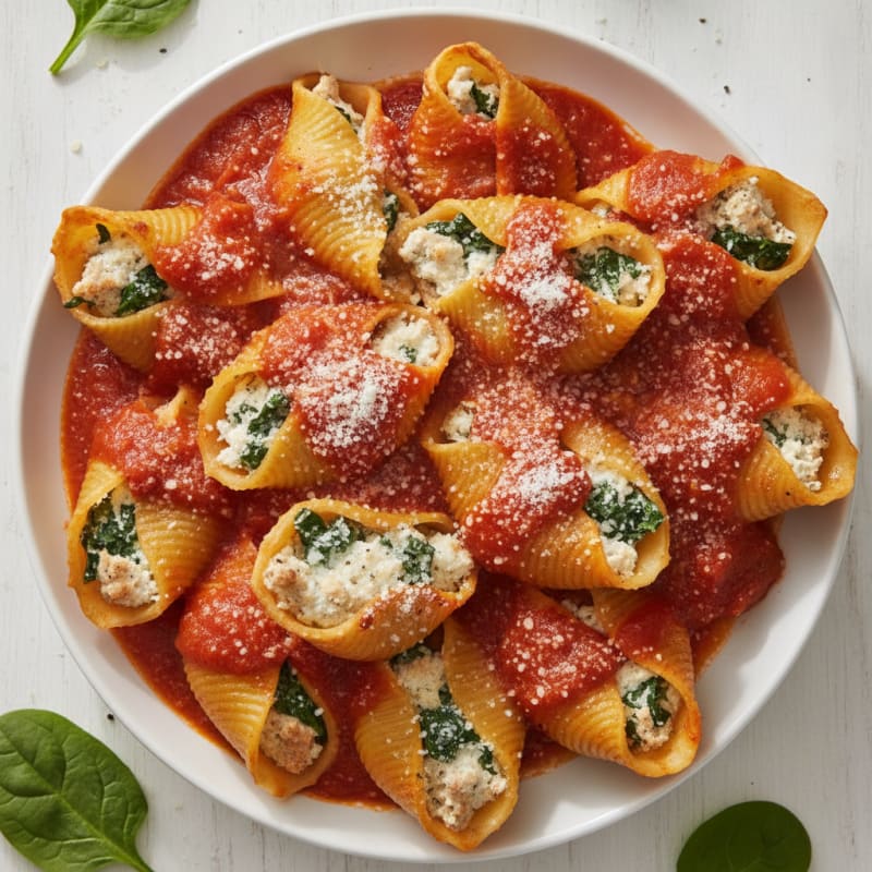 Spinach & Ricotta Stuffed Shells