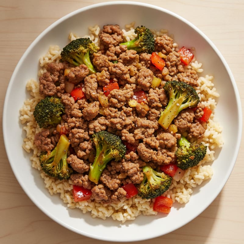 Savory Ground Beef and Broccoli Bowl