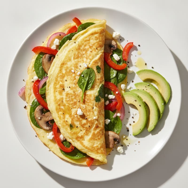 Garden Vegetable Egg White Omelette