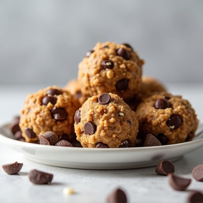 Healthy No-Bake Chocolate Chip Protein Bites