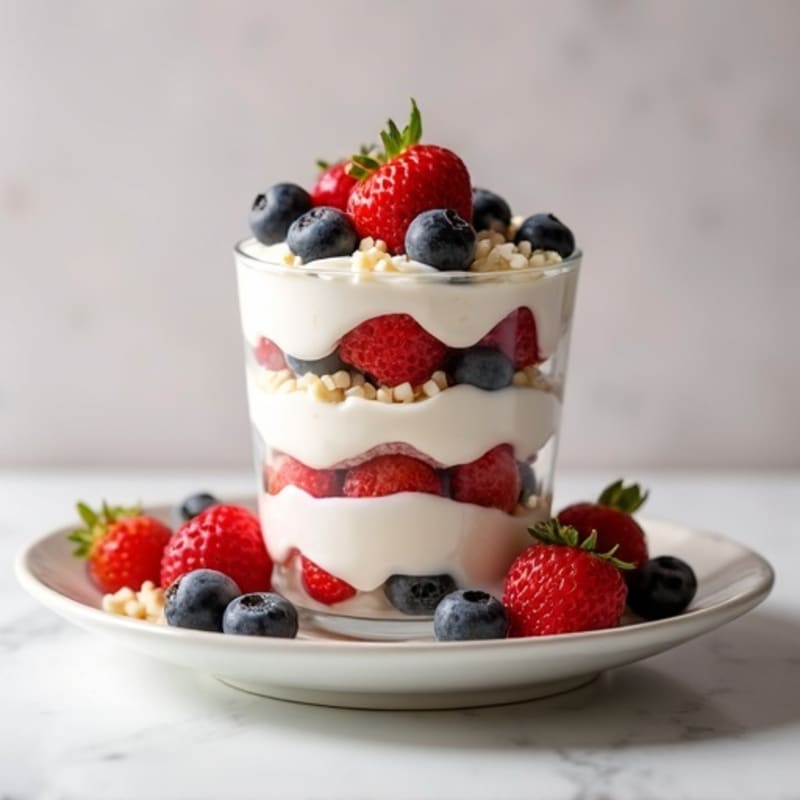Creamy Greek Yogurt Protein Parfait with Berries