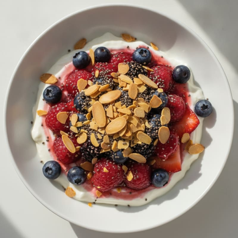 Creamy Greek Yogurt Protein Parfait with Mixed Berries