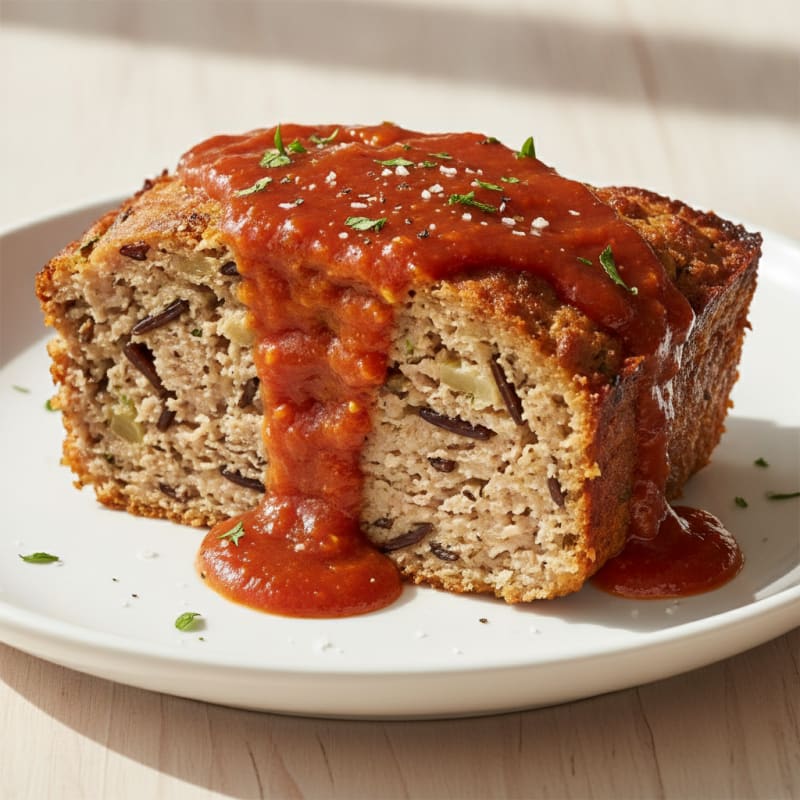 Turkey and Wild Rice Meatloaf