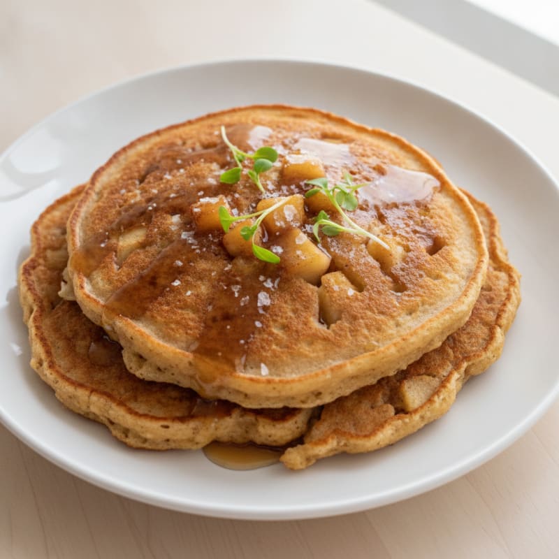 Baked Apple Cinnamon Pancakes