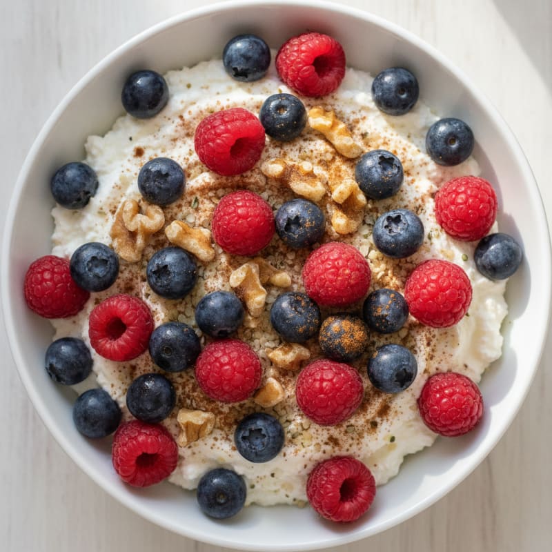 Cottage Cheese Berry Breakfast Bowl