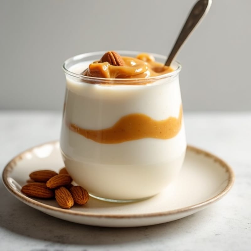 Silky Greek Yogurt Protein Pudding with Almond Butter
