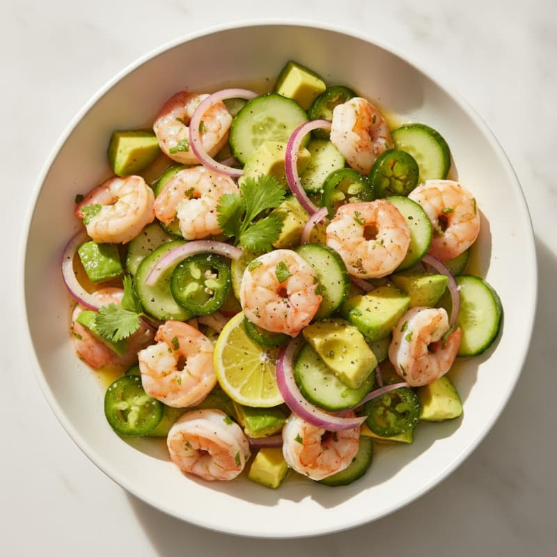 Shrimp Avocado Ceviche with Citrus Marinade
