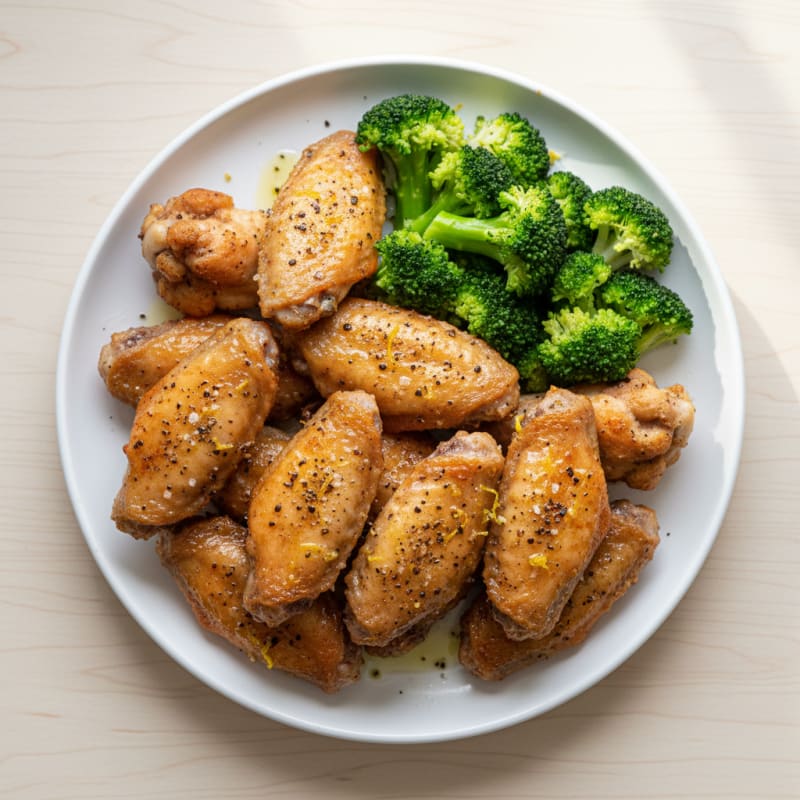 Crispy Lemon-Pepper Chicken Wings