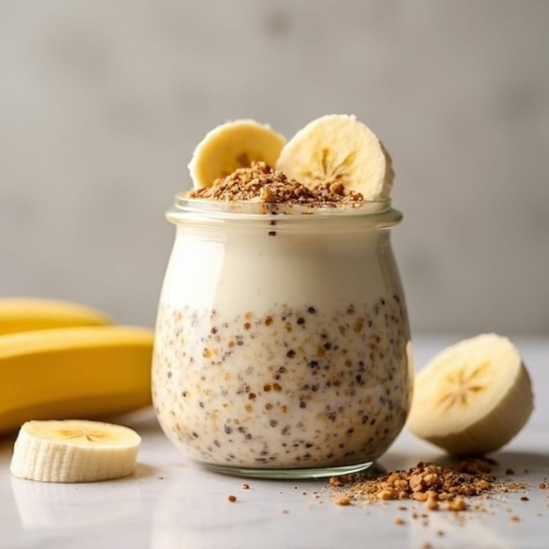 Protein-Rich Banana Bread Overnight Oats