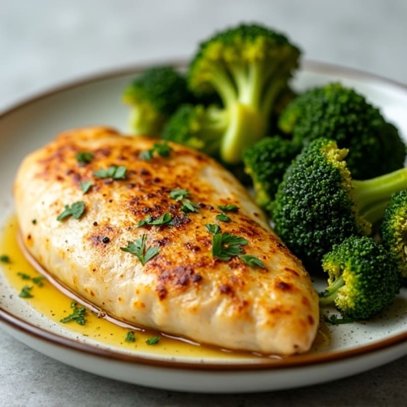 Sheet Pan Lemon Herb Roasted Chicken and Crispy Broccoli
